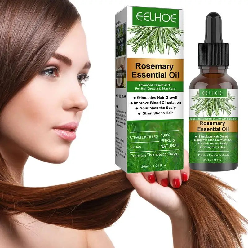 Huile Essentielle de Romarin – Soin Naturel pour la Pousse des Cheveux