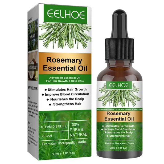 Huile Essentielle de Romarin – Soin Naturel pour la Pousse des Cheveux