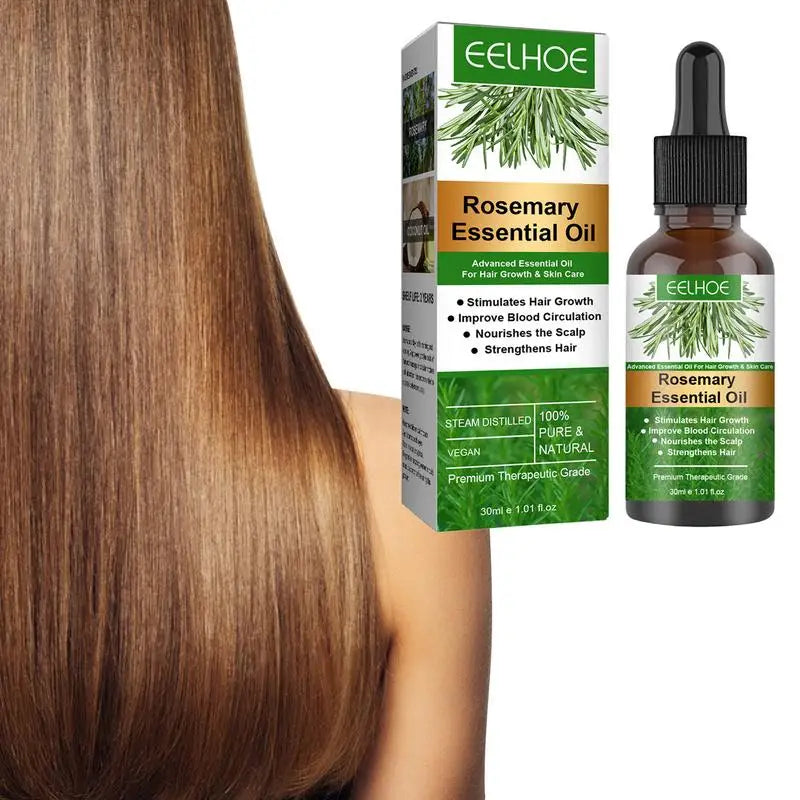 Huile Essentielle de Romarin – Soin Naturel pour la Pousse des Cheveux