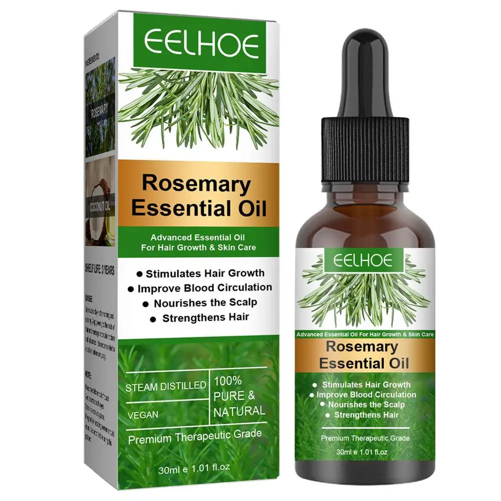 Huile Essentielle de Romarin – Soin Naturel pour la Pousse des Cheveux